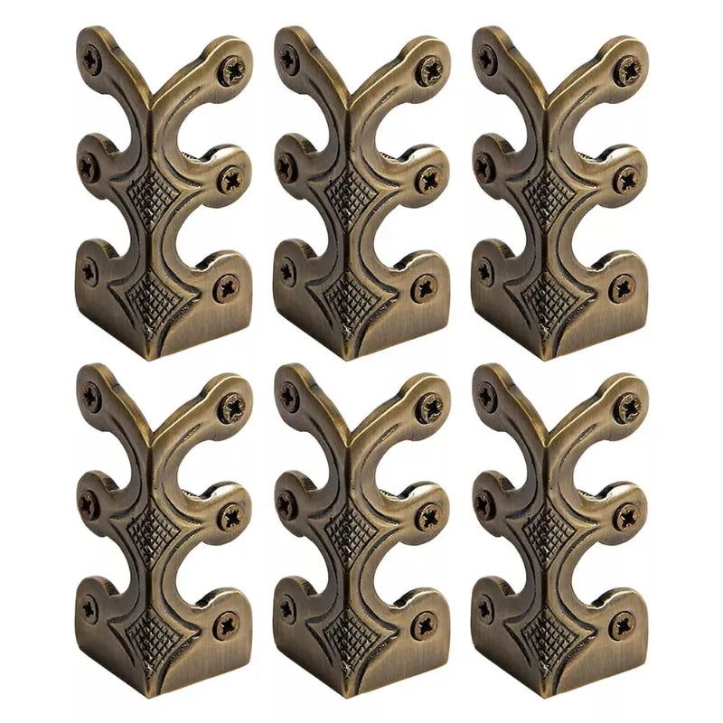 pieds meuble vintage ornements floraux bronze doré argenté noir classiques vis