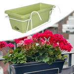 bac fleurs moderne noir blanc vert balcon rail porche décoration extérieure intérieure détachable