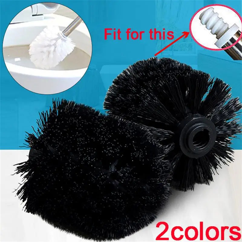 tête brosse toilette remplaçable blanche noire bristles conique durable salle bains