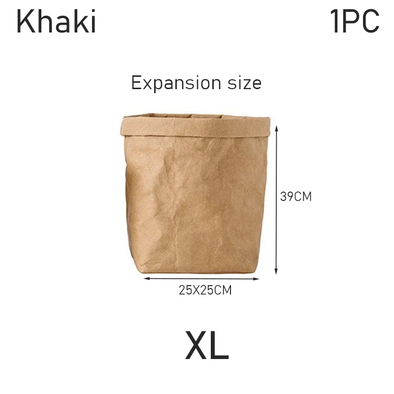 sac rangement réutilisable kraft paper opaque couleur brun clair texture mat simple rustique cuisine