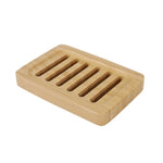 support savon bois bambou rayures horizontales moderne salle bain portable naturel minimaliste
