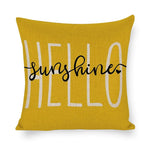 coussin fleur jaune moderne amovible lavable beige siège dossier décoration maison canapé