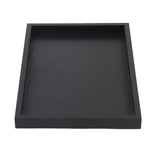 plateau thé moderne élégant bambou noir texturé dimension 30x20cm haute qualité