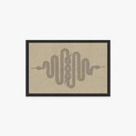 tapis salon motif tigre léopard ethnique rouge beige noir décoratif intérieur maison