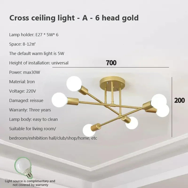 lampe suspension moderne noir or blanc flux lumineux cool white certification ccc cqc ul
