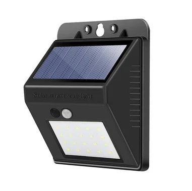 lampe solaire murale moderne noire détecteur mouvement ip65 led 1200mah