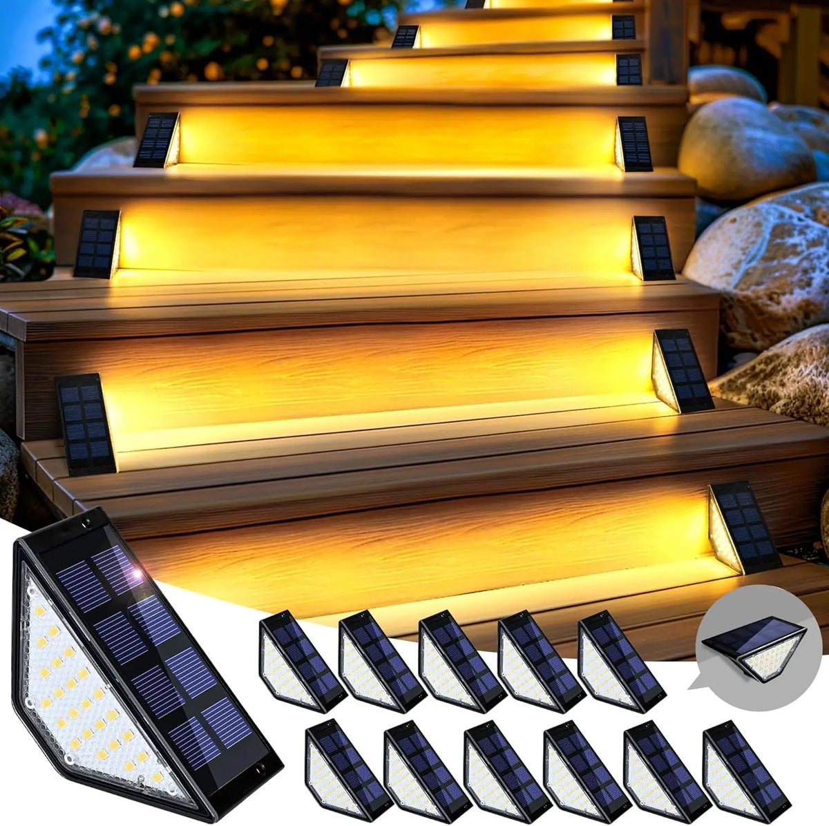 lampes solaires extérieures led noires blanches modernes adhésives autonomes imperméables ip65