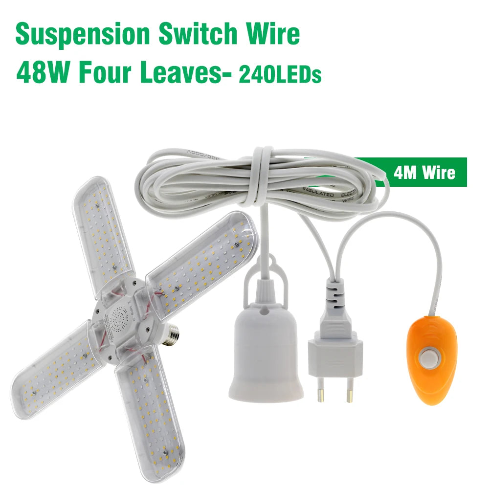 lampe led croissance plantes intérieur spectre complet trépied ajustable clip fixation