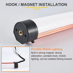 lampe led rechargeable camping tube alu blanc orange moderne minimaliste