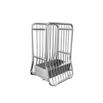 porte couverts réutilisable acier inoxydable moderne lisse argenté antiderapants plateau détachable comptoir rangement