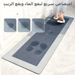 tapis sol gris moderne absorbant rapide antidérapant salle bain cuisine entree
