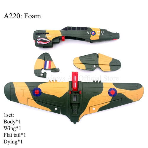 pièce détachée avion télécommandé plastique camouflage corps ailes hélice servo carte réception moteur noir