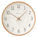 horloge murale moderne minimaliste bois blanc beige chambre salon