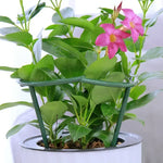 Support plante vert rond moderne 16cm 27cm plastique lisse pièces