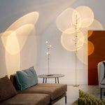 lampe sol moderne led noir doré contemporain base plate 249 2000 lumens 10w