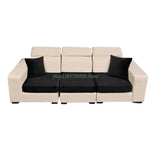 housses canapé velours 100% polyestère vert olive gris bleu marine marron moderne printemps été