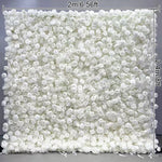 panneau floral decoratif blanc rouge fleurs artificielles toile fond mariage mur fleurs decoratif