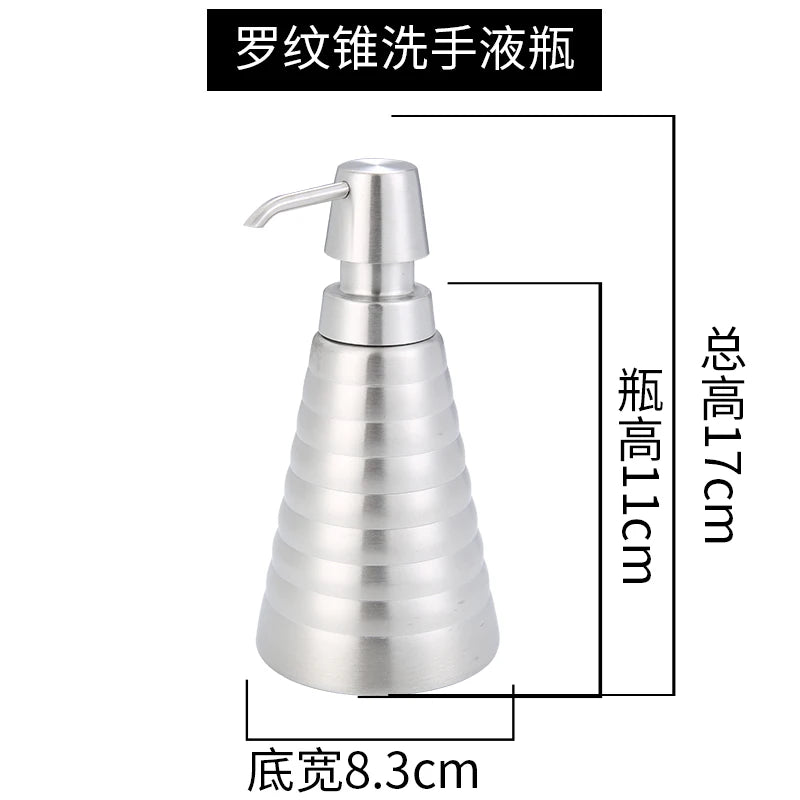 distributeur savon liquide moderne argenté 260ml 300ml 320ml 350ml 400ml 500ml 550ml pompes pression
