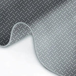tapis sol pvc antidérapant texture diamantée gris moderne résistant corrosion salle sport parking voiture