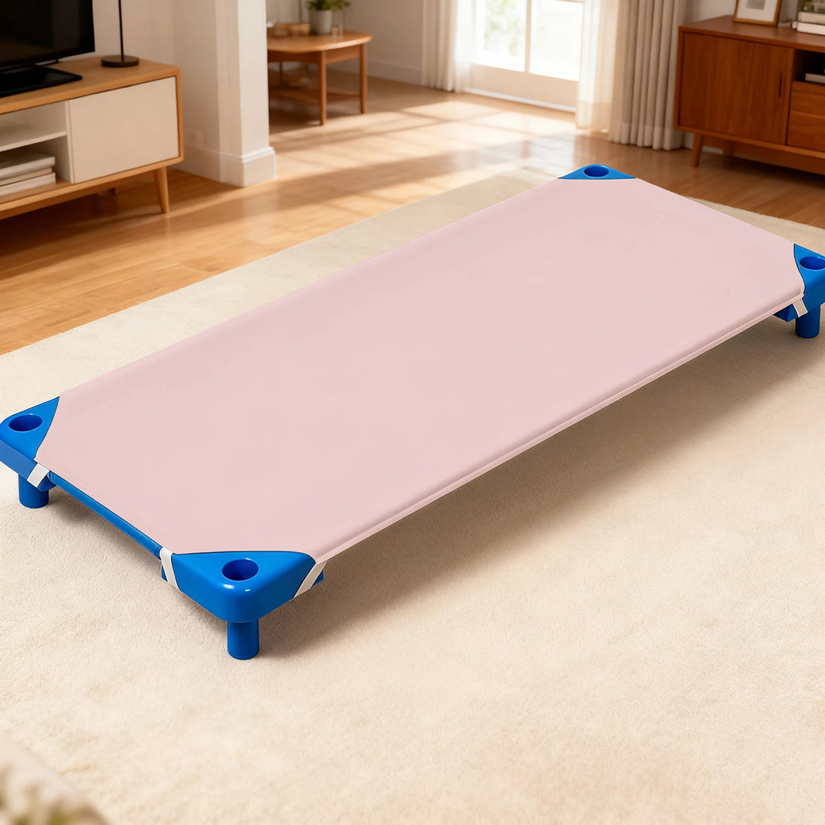 lit d'enfant couverture coton velours rose bleu moderne élastiques quatre saisons
