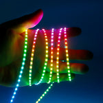 ruban led flexible multicolore 160 led 5v 12v intelligent changement couleur techno