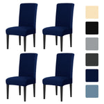 housses chaise gris uni adhésives modernes banquet mariage 4pc 8pc