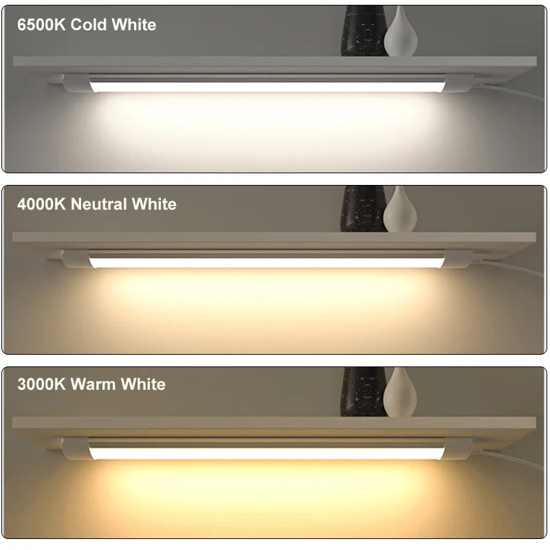 éclairage led barre 60cm 90cm 120cm blanc moderne lisse 180deg 30000h