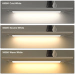 éclairage led barre 60cm 90cm 120cm blanc moderne lisse 180deg 30000h