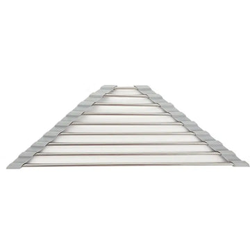 séchoir vaisselle triangulaire acier inoxydable égouttoir évier support éponges chiffons moderne utilitaire multifonctionalité transparent