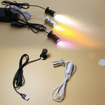 projecteur led usb mini adhésif rotatif angle câble switch 5v bijoux étagère moderne compact