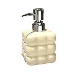 distributeur savon liquide argenté moderne maison 350ml 450ml rechargeable pompes