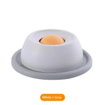 bol nourriture chat blanc jaune vert moderne fun rond lisse sans fixation interactive friandise