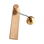cloche porte or moderne cloche ronde brillante support bois adhésif inclusion ruban adhésif