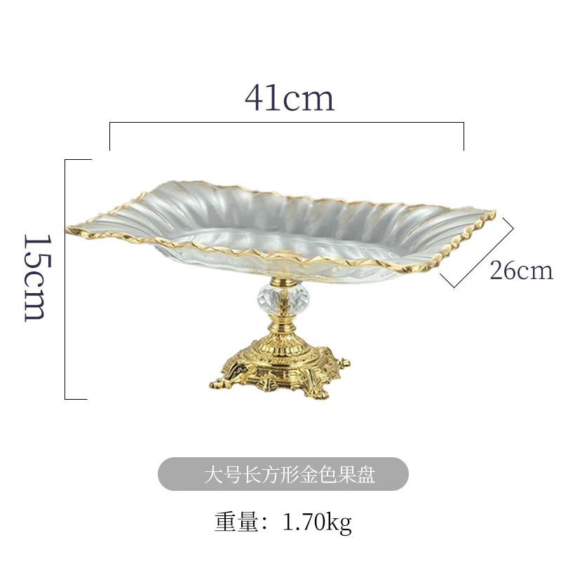 support fruits or noir rayures dorées classique baroque fourchette couteau hauteur 13cm