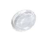 support savon moderne élégant transparent facettes géométriques contemporain or noir