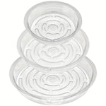 plateau plante transparent moderne 10 12 pouces adhésif concentrique rayures
