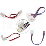 connecteurs câble led blanc rouge noir vert bleu 2p 3p 4p 5p 6p adhésifs
