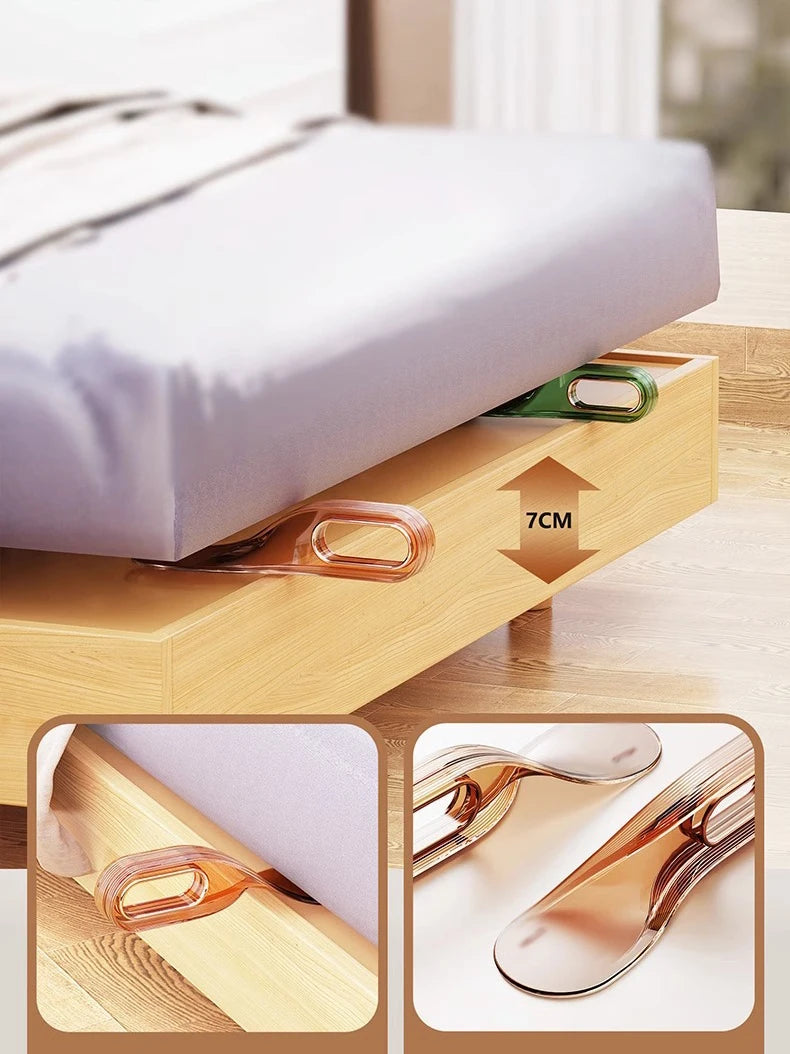 organisateur draps or métallique moderne adhésif lisse brillant chambre élégant