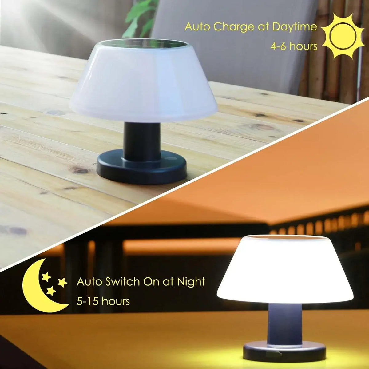 lampe table moderne rechargeable usb blanc noir matériau abs led variable intensité basse consommation