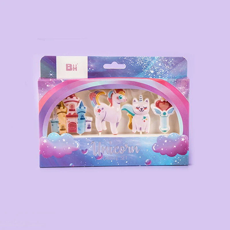 bougies anniversaire licorne dinosaure flamants roses animaux créatives enfantines piques
