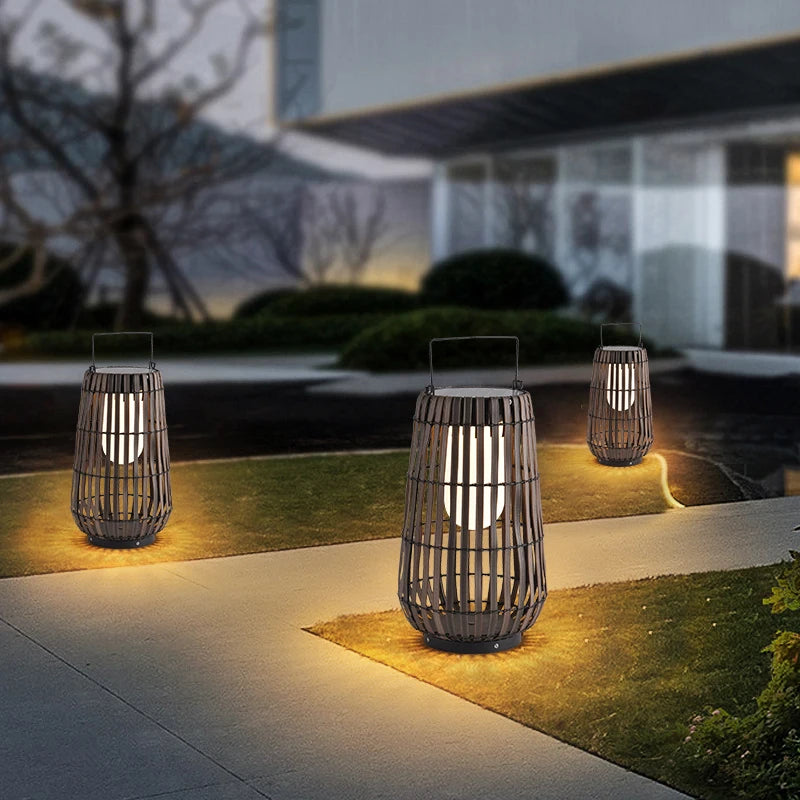 Éclairage LED solaire design pour terrasse et pelouse