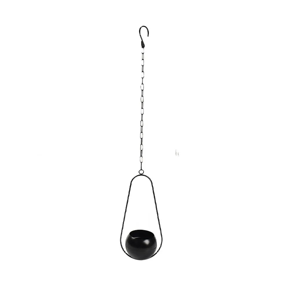 pots fleurs suspendus or noir modernes minimalistes chaîne résistants usure
