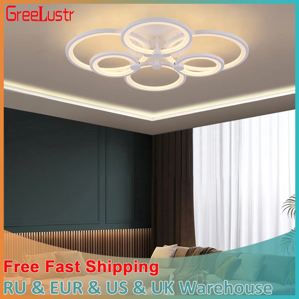 lampe led moderne blanche circulaire minimaliste opaques interrupteur tactile télécommande