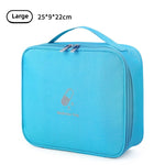 sac médicaments portable bleu clair rose gris réutilisable moderne pratique