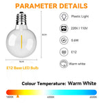 Guirlande lumineuse LED G40 rose pour décoration romantique lors d'un mariage