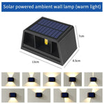 lampes murales solaires led lumière chaude froide contemporaines minimalistesextérieur panneaux solaires intégrés