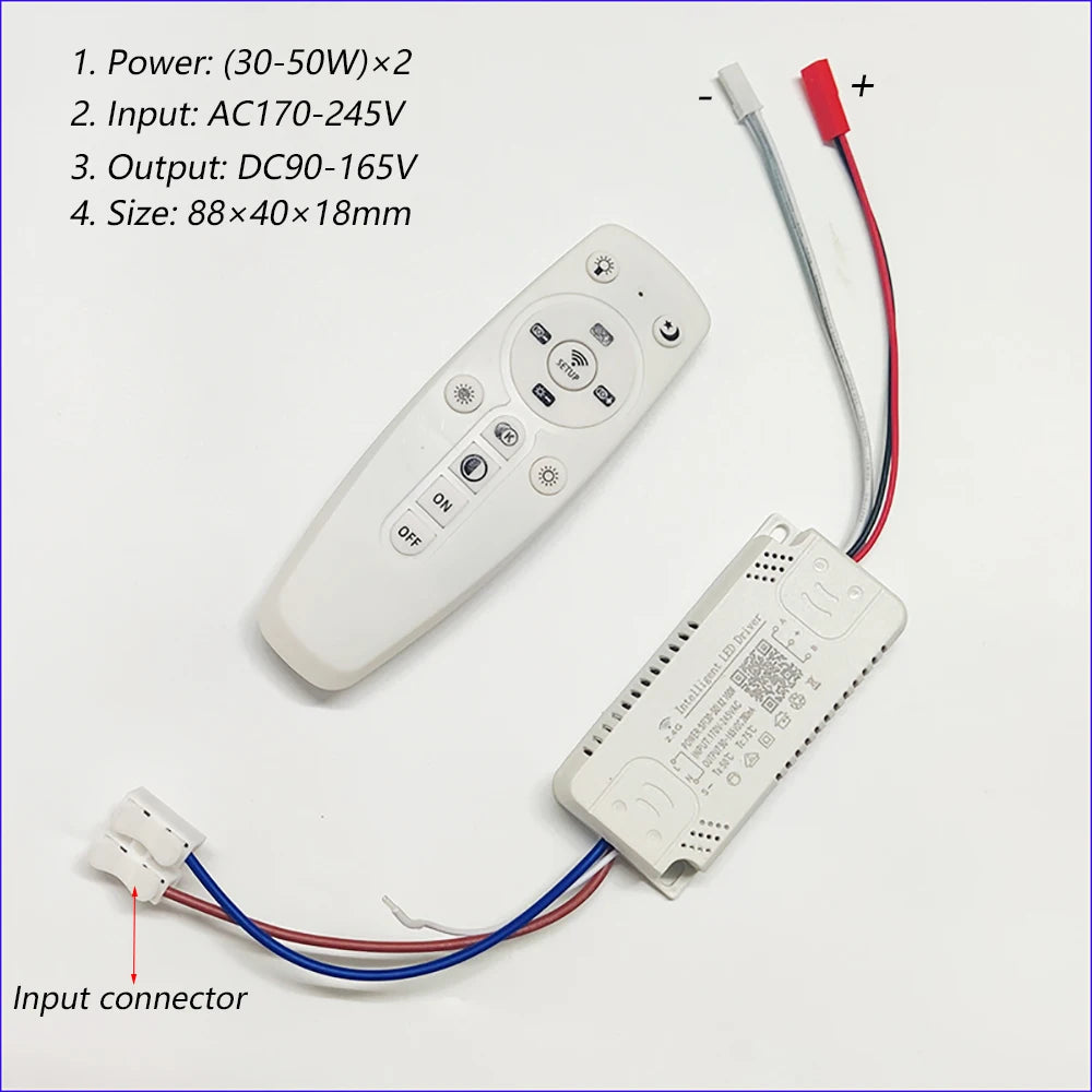 contrôleur led télécommande connecteur entrée éclairage moderne blanc plat lisse