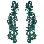 ruban dentelle floral ajouré vert blanc doré rouge noir classique élégant fait main écologique