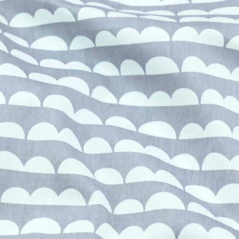 tissu coton imprimé demi cercles couleurs vives moderne graphique pliable opaque artisanal bricolage popeline