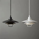 pendants suspendus scandinave abatjour multiple noir blanc chambre salon éclairage moderne minimaliste